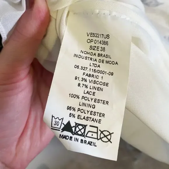 PatBo NWT Tropical Print Lace Trim Maxi Dress - Picture 12 of 12